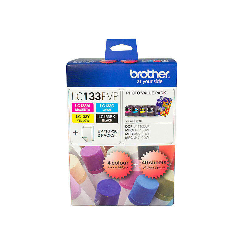 Brother LC133 Photo Value Pack Ink Cartridges for Vivid Prints