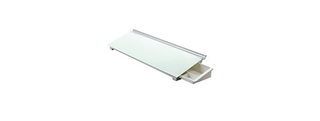 UNSPECIFIED MANUFACTURER GLASS DRY-ERASE COMPUTER DESK PAD FOR NOTES & TASKS