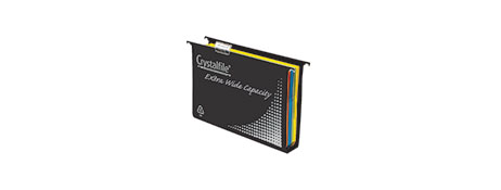 CRYSTALFILE BLACK FOOLSCAP SUSPENSION FILES - HEAVY DUTY FILING SOLUTION