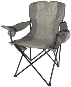 UNSPECIFIED MANUFACTURER HEAVY DUTY FOLDING CAMP CHAIR WITH COOLER ARMREST