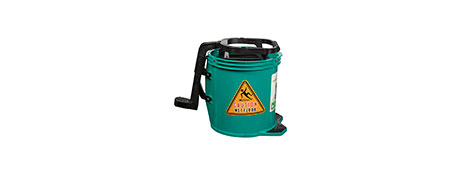 CLEANLINK HEAVY DUTY GREEN MOP BUCKET WITH WRINGER FOR EASY CLEANING