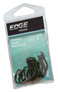 HOOK HEAVY DUTY INLINE RECURVE KNIFE SET 6/0 9PC EDGE
