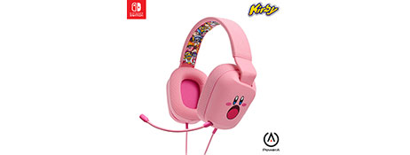 OFFICIALLY LICENSED NINTENDO PRODUCT KIRBY WIRED GAMING HEADSET FOR NINTENDO SWITCH