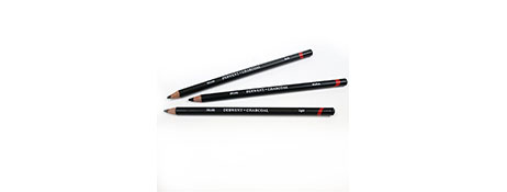 UNSPECIFIED MANUFACTURER CHARCOAL DRAWING PENCILS - LIGHT GRADE FOR SMOOTH SHADING
