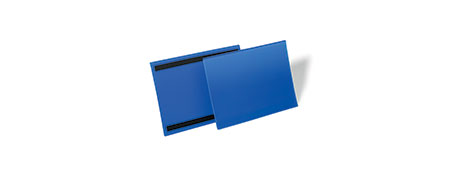 DURAPRINT (IMPLIED BY TEMPLATE LINK) MAGNETIC DOCUMENT POUCHES A4 DARK BLUE (PACK OF 50)
