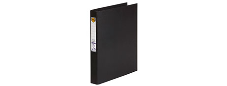 MARBIG A4 BLACK PE RING BINDER FOR ECO-FRIENDLY FILING