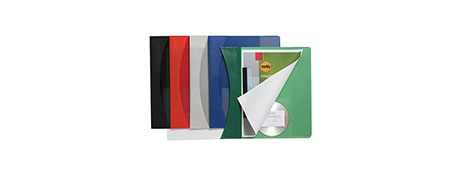 MARBIG PREMIER A4 BLUE FLAT FILE WITH 2-PRONG FASTENER