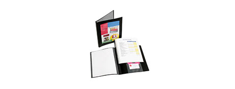 MARBIG PROFESSIONAL BLACK DISPLAY BOOK - 20 POCKETS