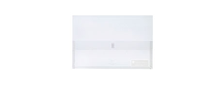 MARBIG POLYPICK DOCUMENT WALLET CLEAR - 250 PAGE CAPACITY