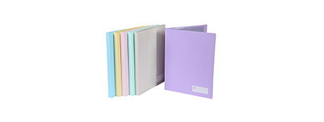 MARBIG NON-REFILLABLE DISPLAY BOOKS - ASSORTED PASTEL COLOURS