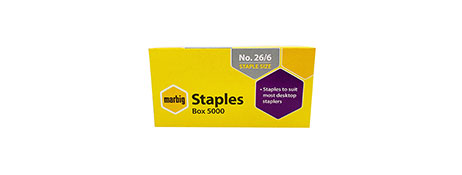 MARBIG NO. 56 STAPLES (6MM) FOR JAM-FREE STAPLING