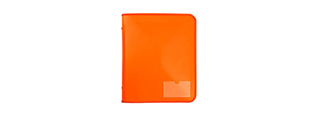 MARBIG ORANGE ZIPPER BINDER FOR SECURE DOCUMENT FILING