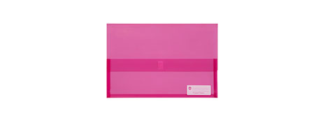 MARBIG PINK POLYPICK DOCUMENT WALLET FOR FILING ON-THE-GO