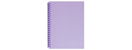 MARBIG REFILLABLE PURPLE A4 DISPLAY BOOK - 20 POCKETS