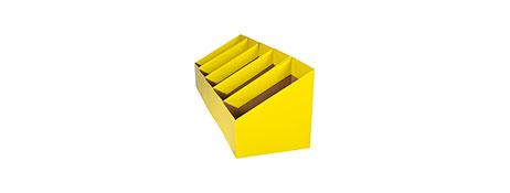 MARBIG YELLOW BOOK BOX FOR TIDY CLASSROOM & OFFICE STORAGE