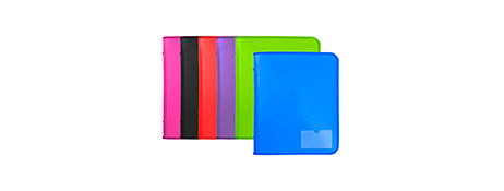 MARBIG ZIPPER BINDER ASSORTED COLOURS - SECURE DOCUMENT FILING