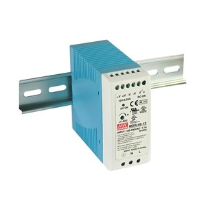 MEANWELL 40W DIN RAIL POWER SUPPLY 24V DC FOR AUTOMATION