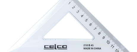 GENERIC/UNSPECIFIED MANUFACTURER DURABLE METRIC SET SQUARE SET 45° & 60° FOR DRAWING & SCHOOL