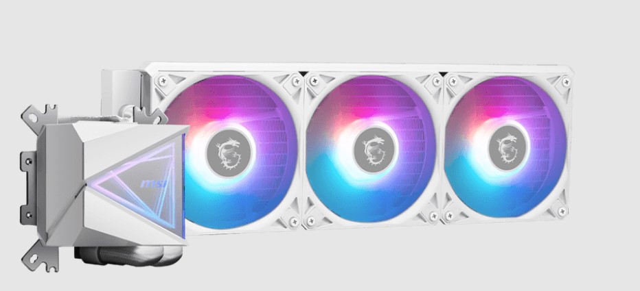 MSI MAG CORELIQUID I360 WHITE AIO LIQUID COOLER