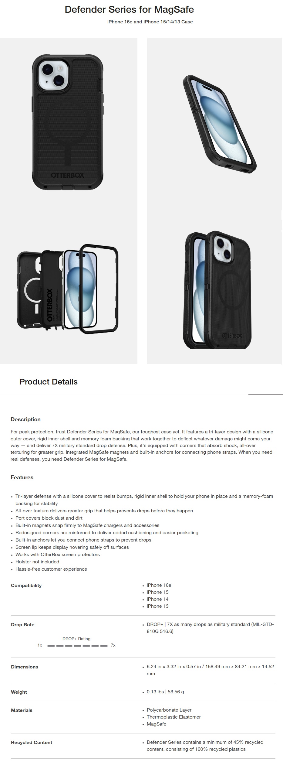 OTTERBOX DEFENDER SERIES CASE FOR [SPECIFIC PHONE MODEL]