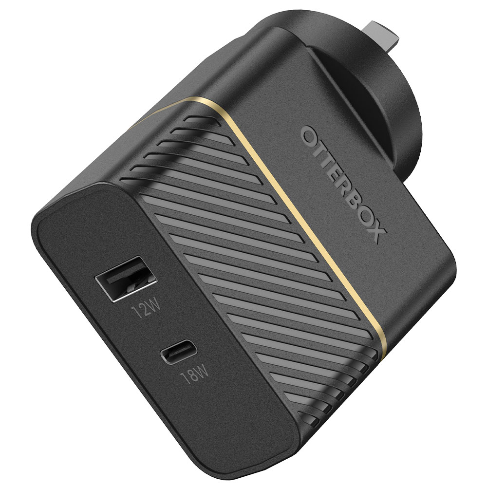 OTTERBOX DUAL PORT FAST WALL CHARGER (USB-C & USB-A)