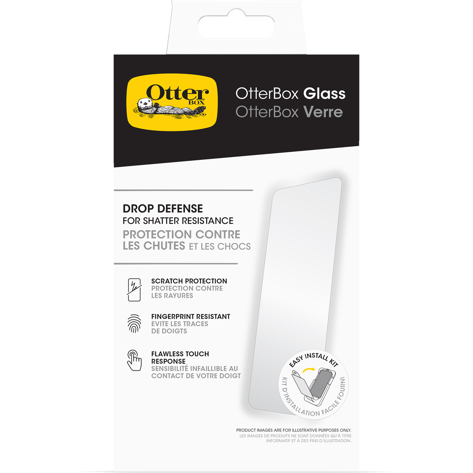 OTTERBOX GLASS SCREEN PROTECTOR FOR IPHONE 16 PRO MAX - CLEAR