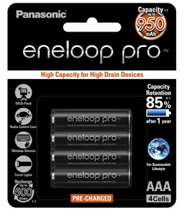 PANASONIC XX HIGH CAPACITY AAA RECHARGEABLE BATTERIES (900MAH)