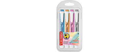 STABILO PASTEL HIGHLIGHTERS WITH ANTI-DRY-OUT TECH - GREAT FOR STUDY