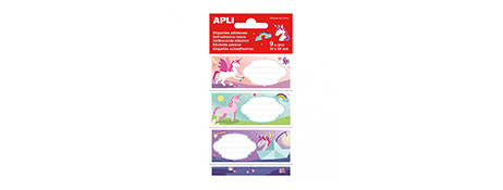 APLI PERMANENT ADHESIVE LABELS 81X36MM ASSORTED - OFFICE & SCHOOL ID
