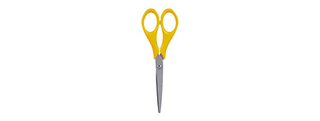 UNSPECIFIED MANUFACTURER STUDENT SCISSORS 165MM YELLOW RIGHT HAND - SMOOTH CUTTING