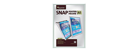QUARTET ALUMINIUM SNAP POSTER FRAME FOR EASY DISPLAY IN GERALDTON