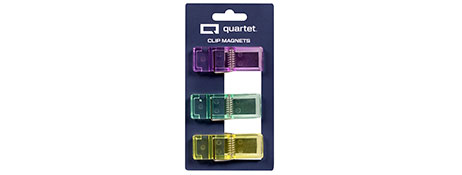 QUARTET MAGNETIC CLIP HOLDERS FOR OFFICE & HOME ORGANIZATION