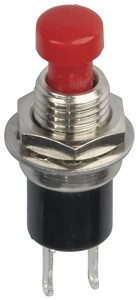 GENERIC/COMPONENT SUPPLIER RED MINIATURE PUSHBUTTON SWITCH SPST MOMENTARY 125V 1A