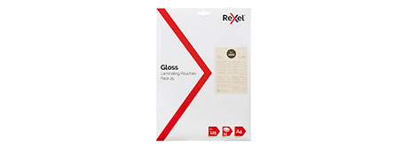 REXEL A4 125 MICRON LAMINATING POUCHES FOR CLEAR PROTECTION