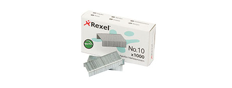REXEL HIGH QUALITY NO. 10 STAPLES FOR RELIABLE STAPLING