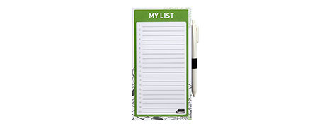 SASCO ECO MAGNETIC TO DO LIST PAD GREEN - LOCAL GERALDTON STOCK
