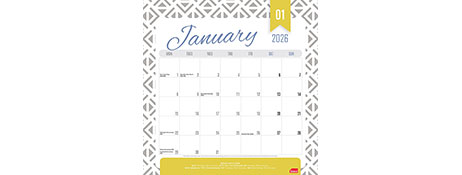 SASCO MAGNETIC WALL CALENDAR 2026 FOR FRIDGE ORGANIZATION