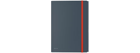 UNSPECIFIED MANUFACTURER PREMIUM A4 GREY 3-FLAP ELASTICISED DOCUMENT FOLDER