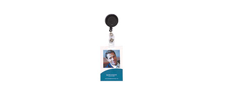 RETRACTABLE ID CARD HOLDER WITH CLIP - KEEP BADGES SECURE