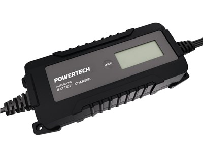 INTELLIGENT CHARGER MANUFACTURER NAME (PLACEHOLDER) SMART 12.8V LITHIUM & 6/12V LEAD ACID BATTERY CHARGER WITH DISPLAY