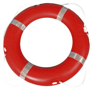 RFD SOLAS APPROVED 28" ORANGE PLASTIC LIFEBUOY - ESSENTIAL SAFETY