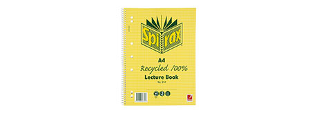 SPIRAX A4 140 PAGE LECTURE BOOK - 7MM RULED