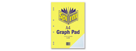 SPIRAX A4 1MM GRID 25 PAGE GLUE BOUND PROJECT BOOK