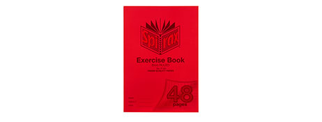 SPIRAX A4 48 PAGE STAPLED EXERCISE BOOK - RED MARGIN