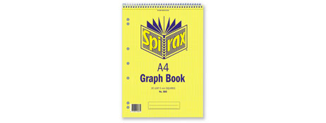 SPIRAX A4 30 PAGE GRID BOOK - TOP OPENING, PERFORATED