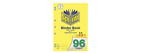 SPIRAX A4 96 PAGE RULED EXERCISE BOOK - LOCAL STOCK