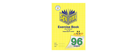 SPIRAX A4 96 PAGE RULED EXERCISE BOOK - LOCAL STOCK