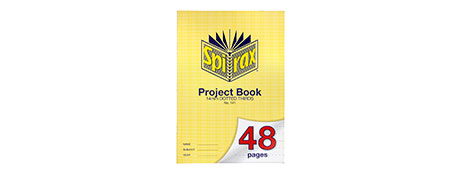 SPIRAX A4 48 PAGE DOTTED THIRDS PROJECT BOOK