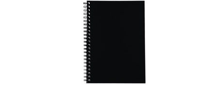 SPIRAX A4 BLACK HARDCOVER NOTEBOOK | 200 PAGES, RULED