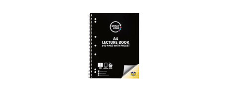 SPIRAX KODE A4 NOTEBOOK, 140 PAGES, 7MM RULED, TWIN WIRE